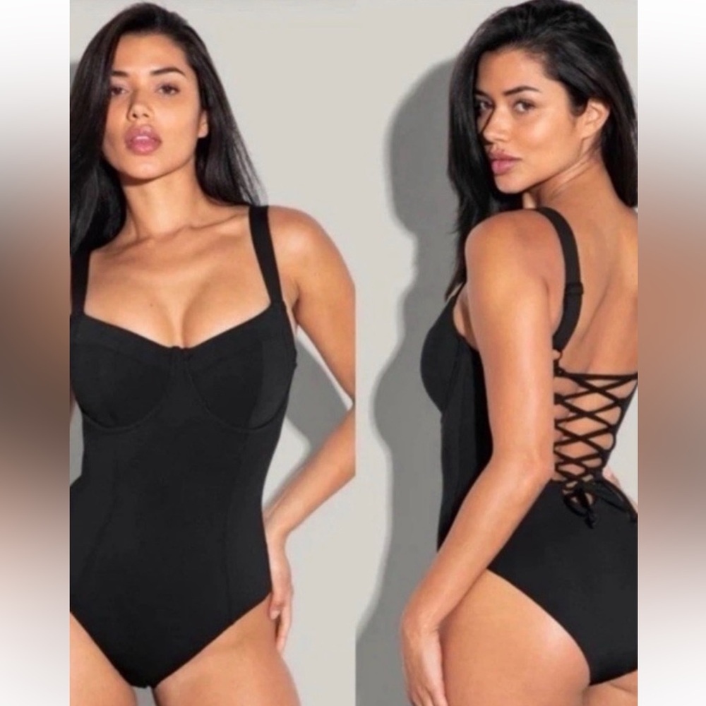 TA3 Lifty Shapewear Swimsuit - Black - Medium Short D/DD NWT $188